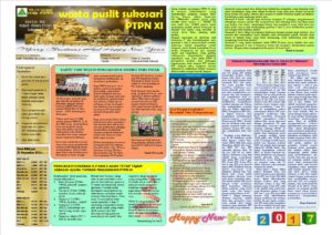 Read more about the article Warta Puslit Sukosari PTPN XI Edisi Desember 2016